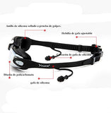 7 piezas sets de natación Traje de baño para Hombre,Gafas de natación, protección contra rayos UV antiniebla Conjunto de gafas de natación, gorra de natación resistente y sólida para hombres adultos, estuche protector Clip de nariz y orejas