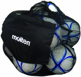 Molten Bolsa de Malla para balones, con Capacidad para 12 balones de fútbol y vóleibol, Negro