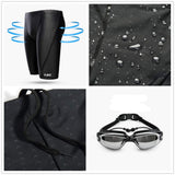 7 piezas sets de natación Traje de baño para Hombre,Gafas de natación, protección contra rayos UV antiniebla Conjunto de gafas de natación, gorra de natación resistente y sólida para hombres adultos, estuche protector Clip de nariz y orejas