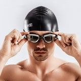 7 piezas sets de natación Traje de baño para Hombre,Gafas de natación, protección contra rayos UV antiniebla Conjunto de gafas de natación, gorra de natación resistente y sólida para hombres adultos, estuche protector Clip de nariz y orejas