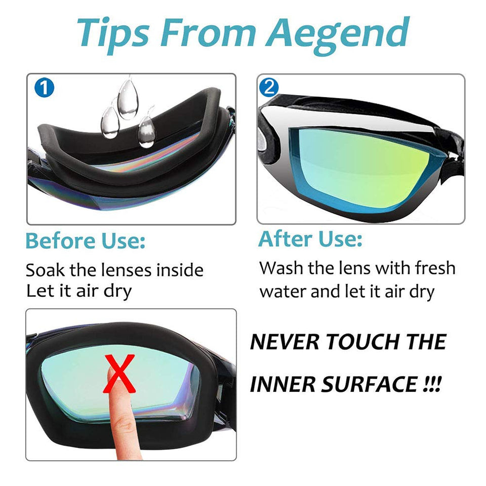 Sebami Gafas de natación, Gafas para Nadar Protección UV antivaho gogles para Natacion Gafas de natación Ajustables para Adultos y niños