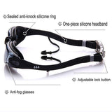 Gafas de natación 5 en 1 + Gorro de natación + Clip de nariz + Tapones para los oídos + Estuche, Resistente al agua, Sin fugas, Antiniebla, Protección UV, Estuche de protección gratuito, Ajuste cómodo para adultos Hombres Mujeres Jóvenes Niños Niño