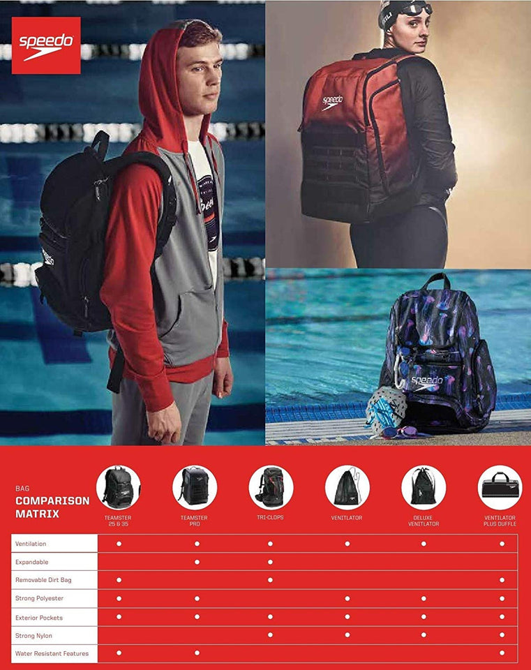 Speedo Deluxe Bolsa para equipo en malla de ventilación