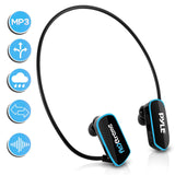 Pyle Reproductor Mp3 para natación, 4 GB memoria, almacena hasta 1000 canciones, mejor tecnología, controles de botón Simple Touch, baterías recargables Flex streme (PSWP6BK)