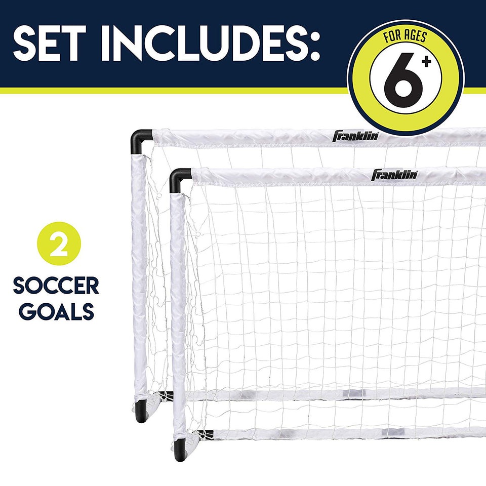 Franklin Sports Juego de Dos porterías de fútbol – 54 x 36 Pulgadas